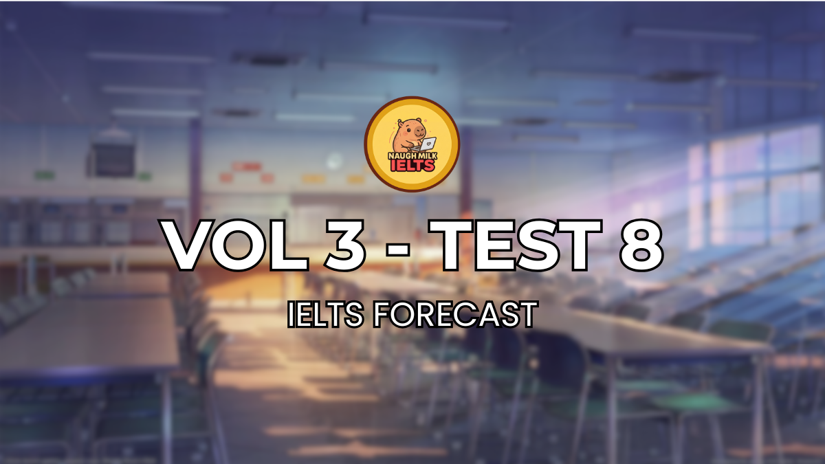 VOLUME 3 - TEST 8 - READING