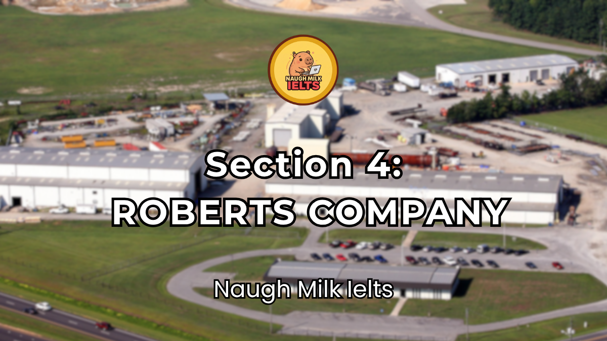 SECTION 4: ROBERTS COMPANY