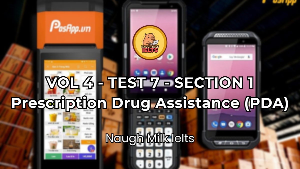VOLUME 4 - TEST 7 - SECTION 1: Prescription Drug Assistance (PDA)