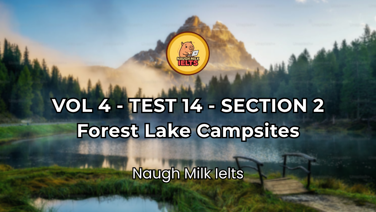 VOLUME 4 - TEST 14 - SECTION 2: Forest Lake Campsites