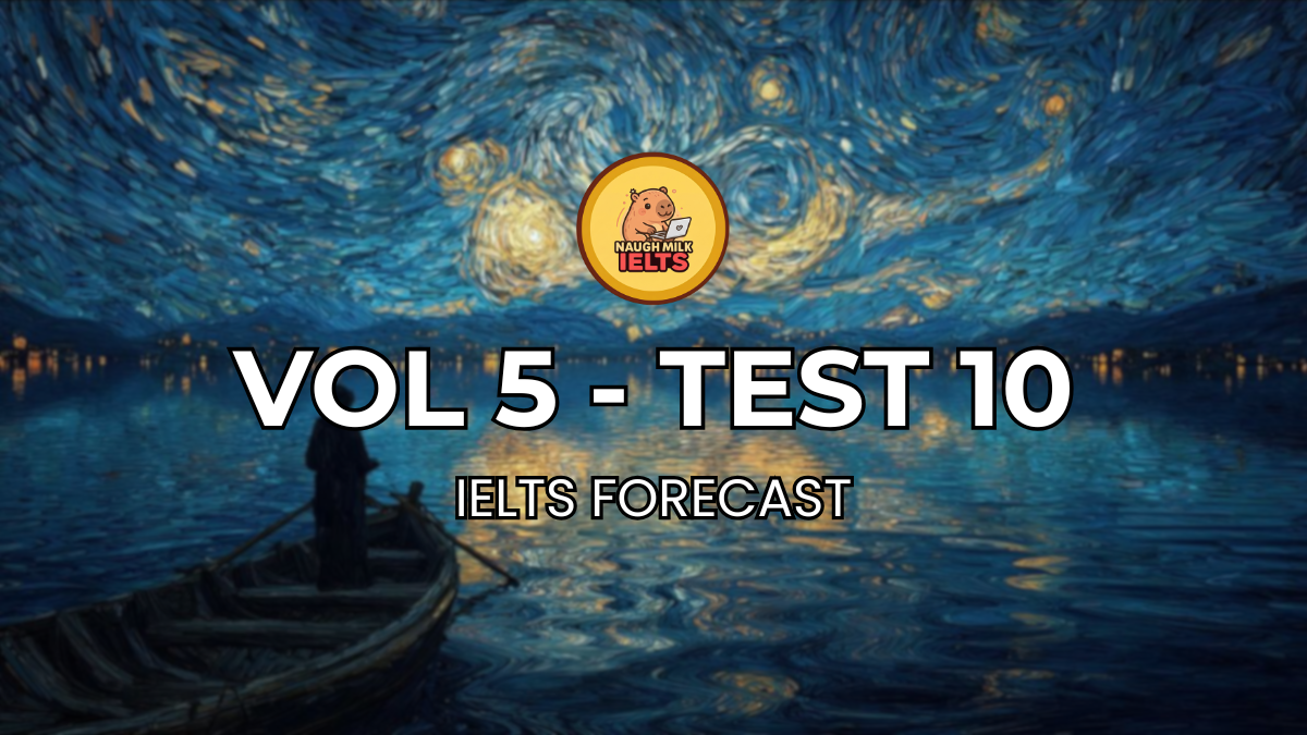 VOLUME 5 - TEST 10 - LISTENING