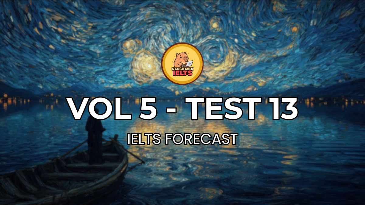 VOLUME 5 - TEST 13 - LISTENING