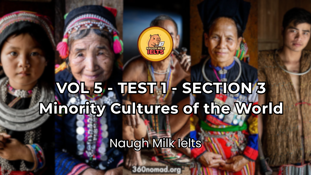 VOLUME 5 - TEST 1 - SECTION 3: Minority Cultures of the World