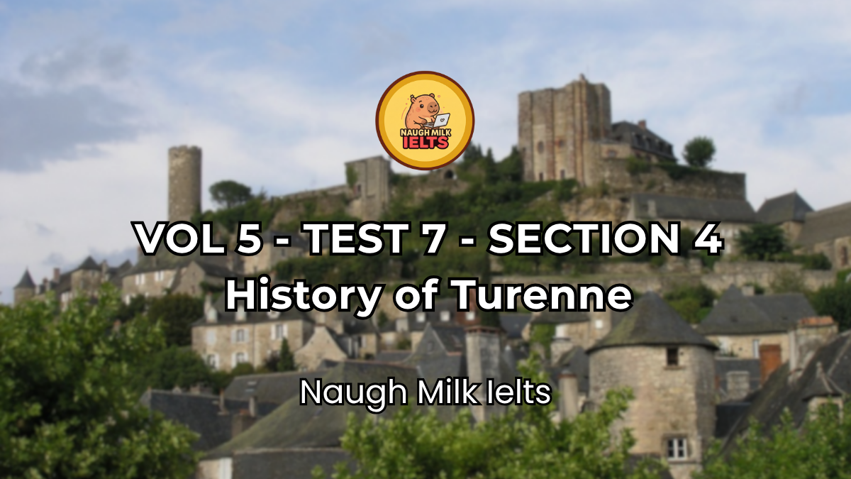 VOLUME 5 - TEST 7 - SECTION 4: History of Turenne