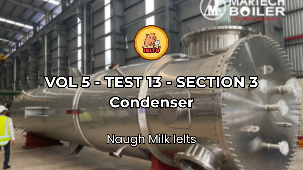 VOLUME 5 - TEST 13 - SECTION 3: Condenser